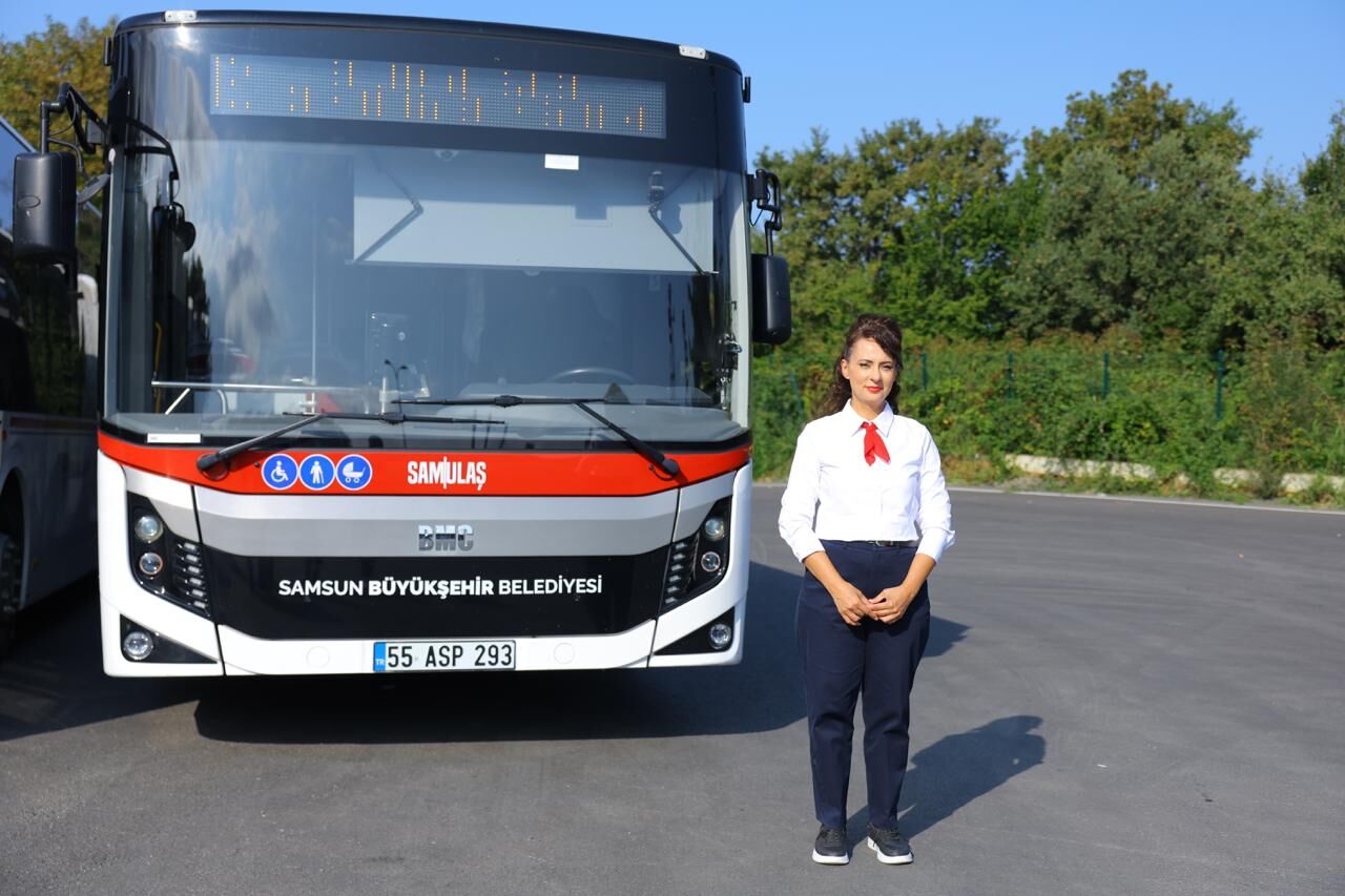 samsun haber samsun'da ulaşım filosuna kadın gücü! Sayı 19'a yükseldi