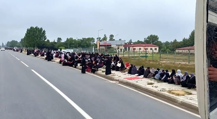 Samsun Haber: Samsun’da cezaevi önünde Semra Kuytul için destek eylemi