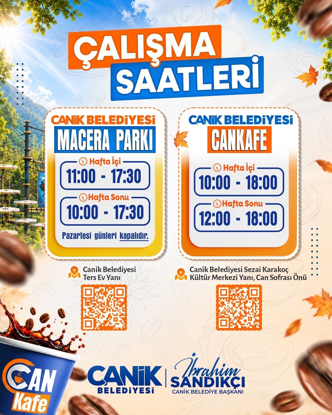 SAMSUN HABER Canik Belediyesi duyurdu! Çalışma saatleri değişti 