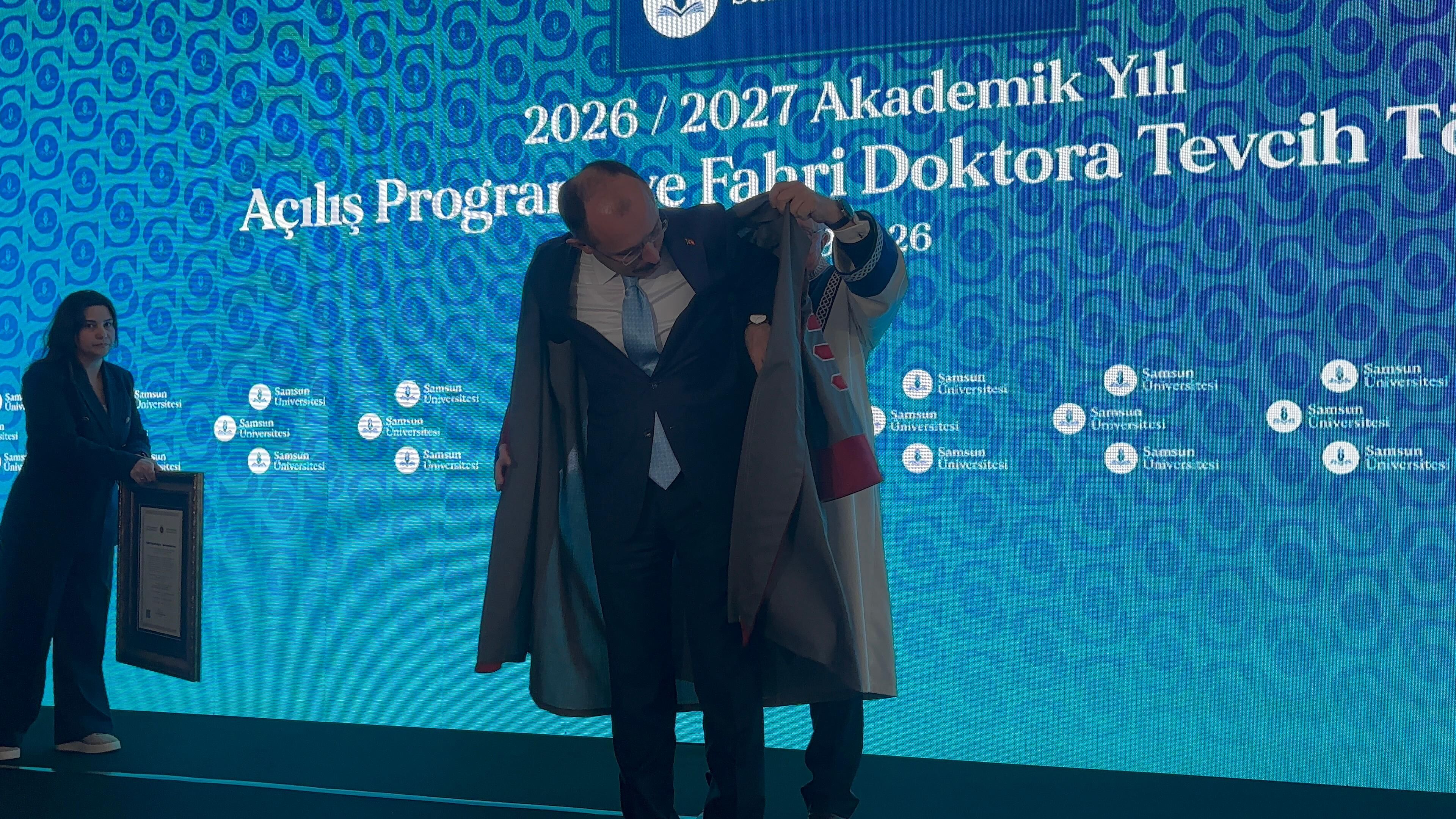 samsun haber: Samsun Üniversitesi’nden Dr. Mehmet Muş’a fahri doktora