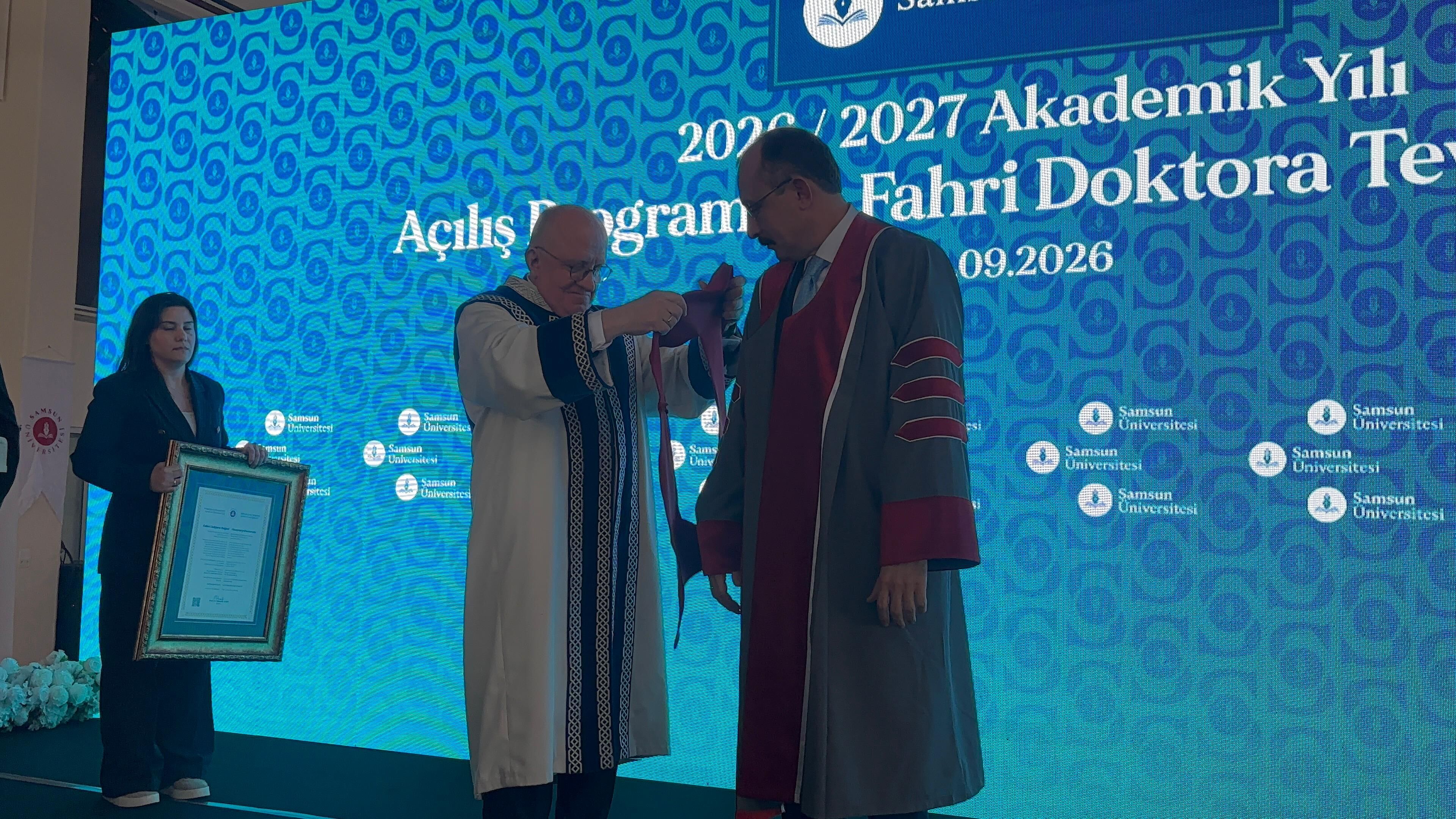 samsun haber: Samsun Üniversitesi’nden Dr. Mehmet Muş’a fahri doktora