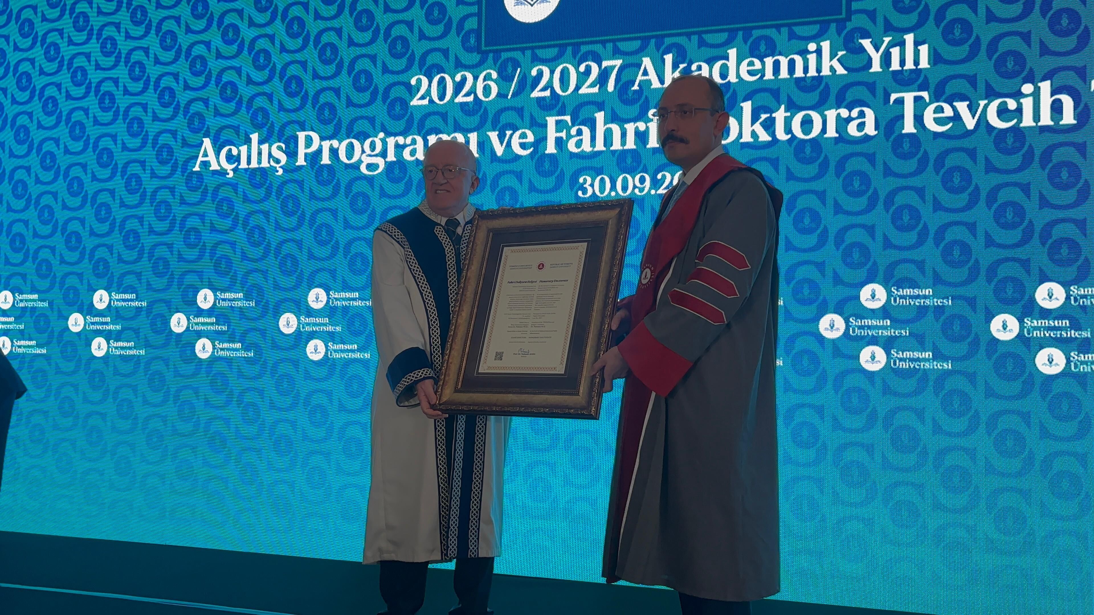 samsun haber: Samsun Üniversitesi’nden Dr. Mehmet Muş’a fahri doktora