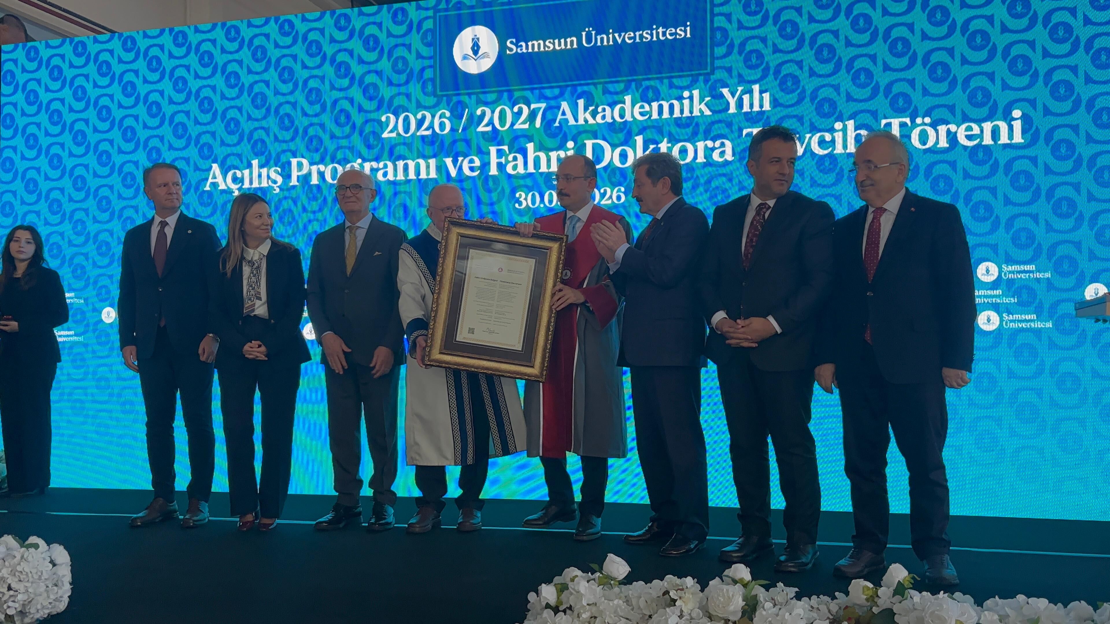 samsun haber: Samsun Üniversitesi’nden Dr. Mehmet Muş’a fahri doktora