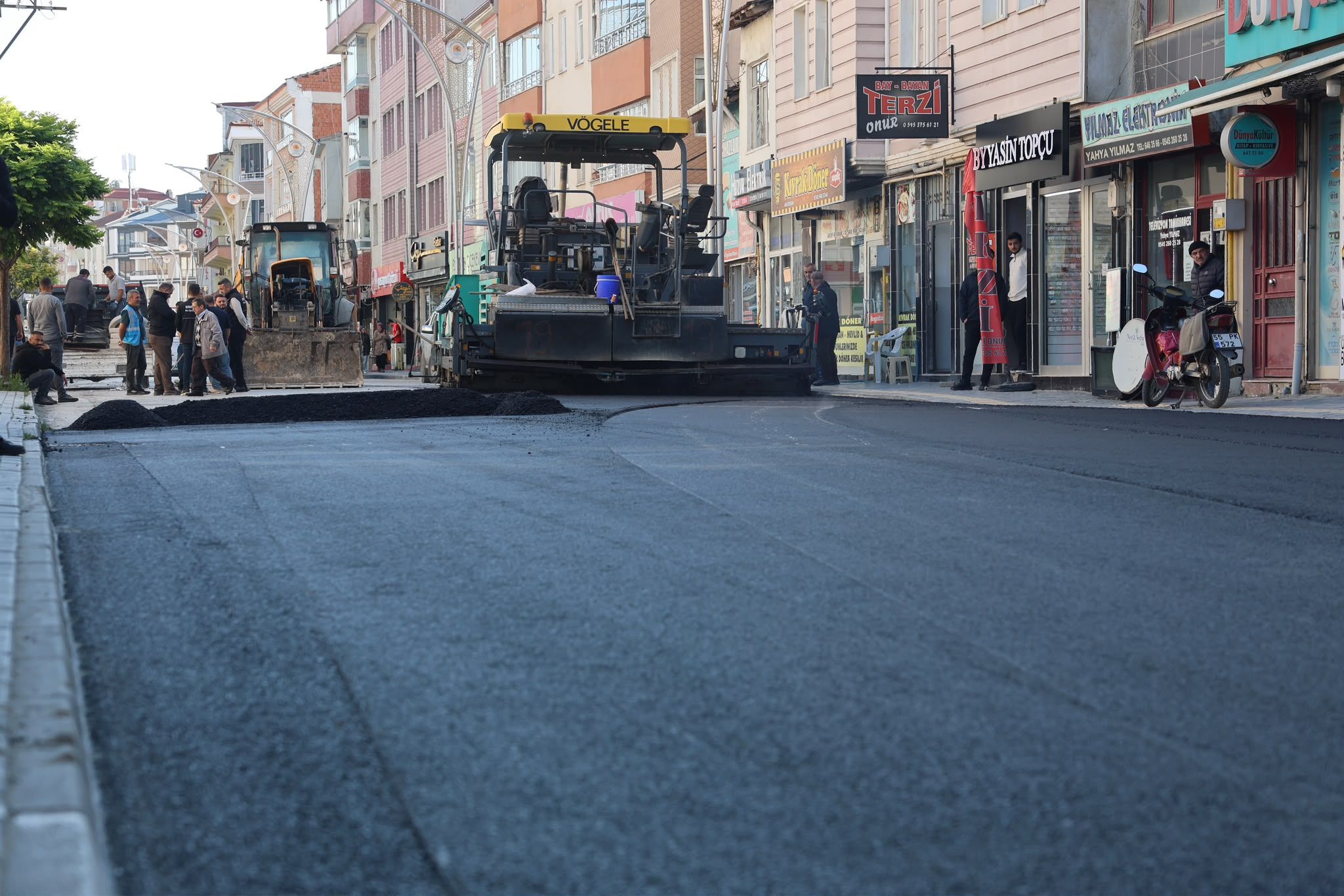Samsun Haber: Samsun’da o cadde sıcak asfaltla buluştu!