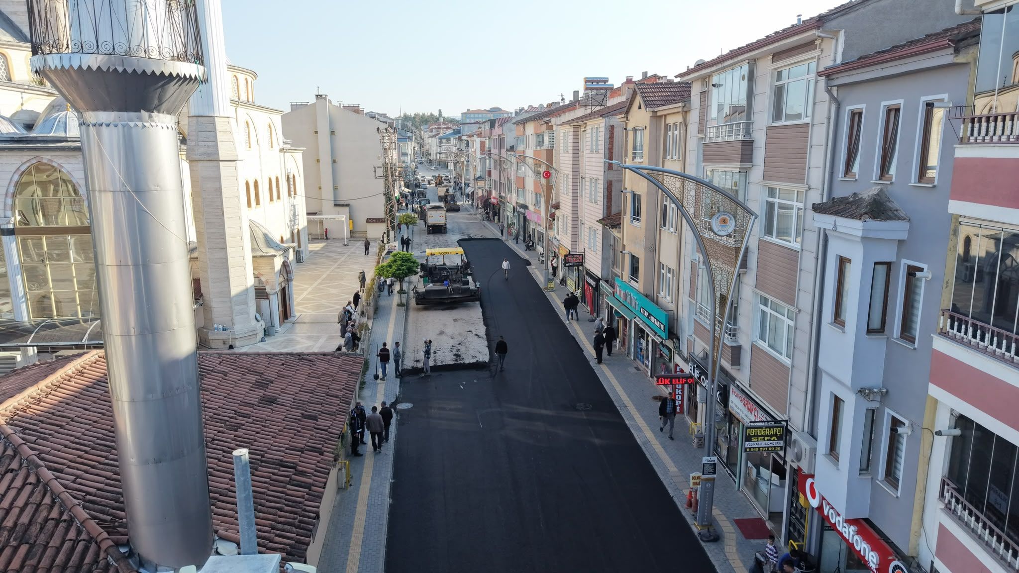 Samsun Haber: Samsun’da o cadde sıcak asfaltla buluştu!