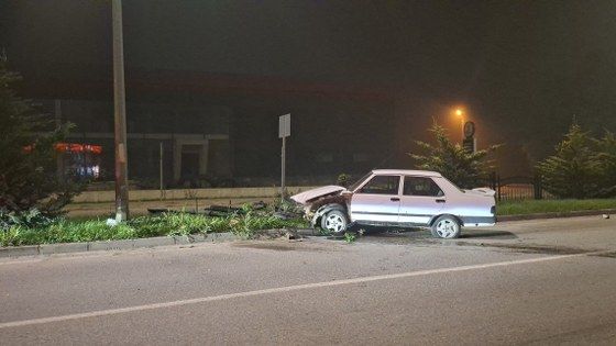 samsun haber: Samsun'da otomobilin kontrolünü kaybetti: Hastanelik oldu
