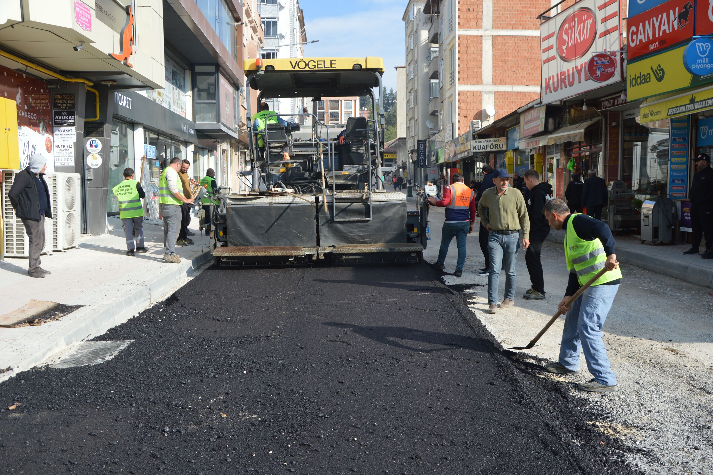 Samsun Haber: Havza’da yollar değişiyor! 2 bin 200 metrelik sıcak asfalt hamlesi