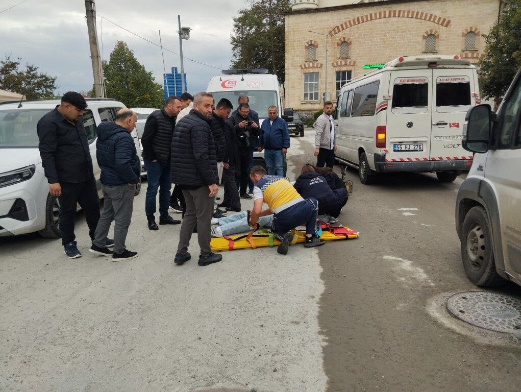 Samsun’da elektrikli bisiklet kazası! Genç yaralandı