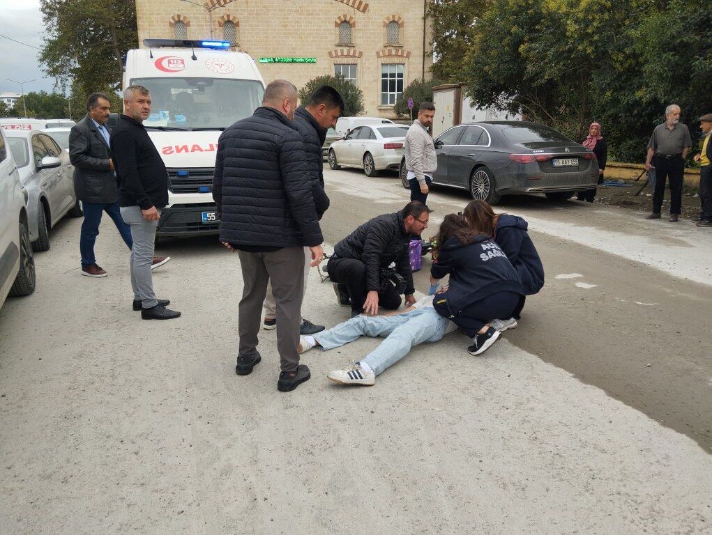 Samsun’da elektrikli bisiklet kazası! Genç yaralandı