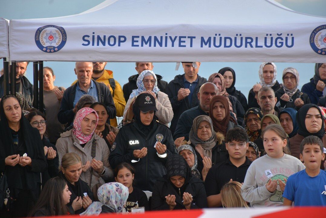 SAMSUN HABER Bafralı gazi polis Numan Şen’e Sinop’ta son görev