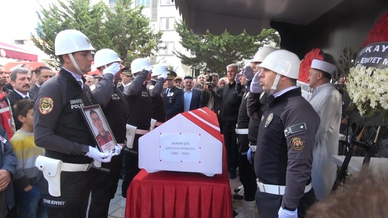 samsun haber Gazi polis Numan Şen, Samsun’da toprağa verildi