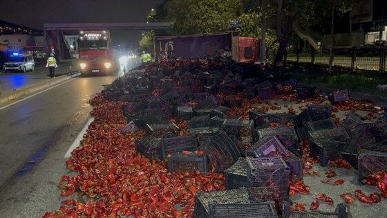 samsun haber: Samsun'da ortalık savaş alanına döndü! 10 ton kapya biber yolda
