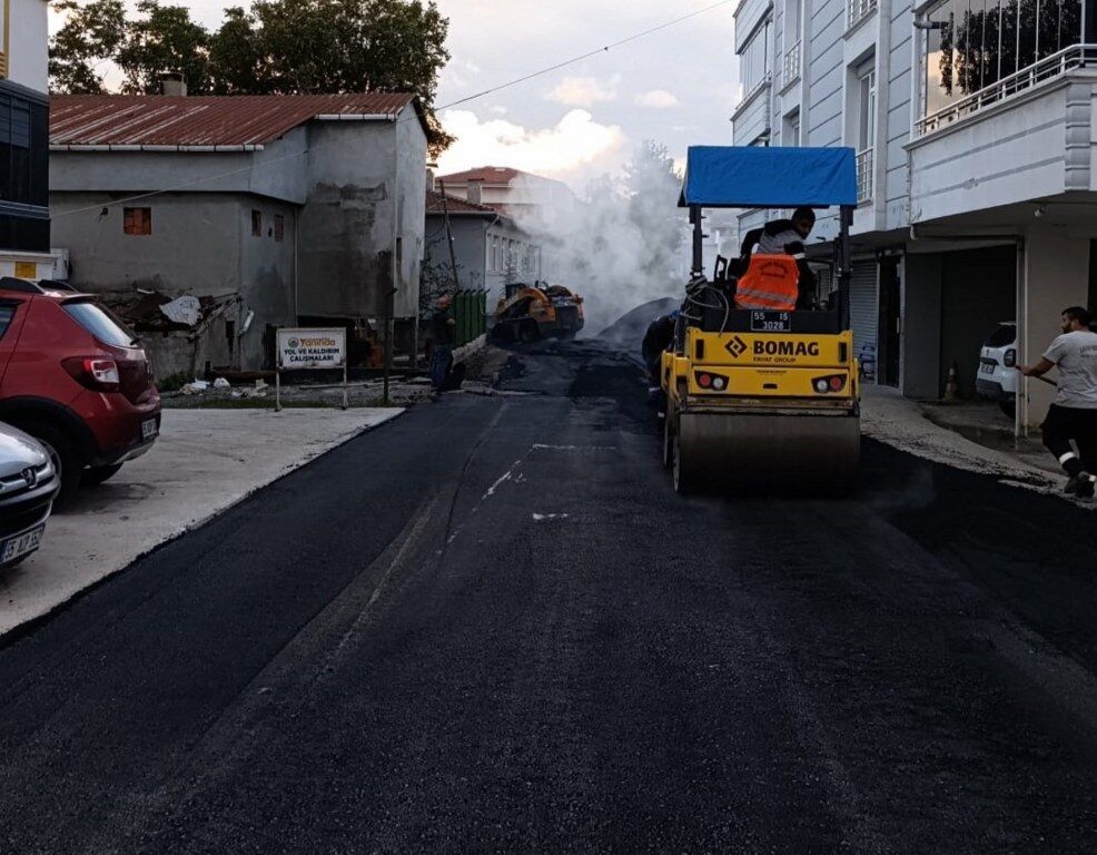 samsun haber İlkadım’da yollar için hummalı çalışma!