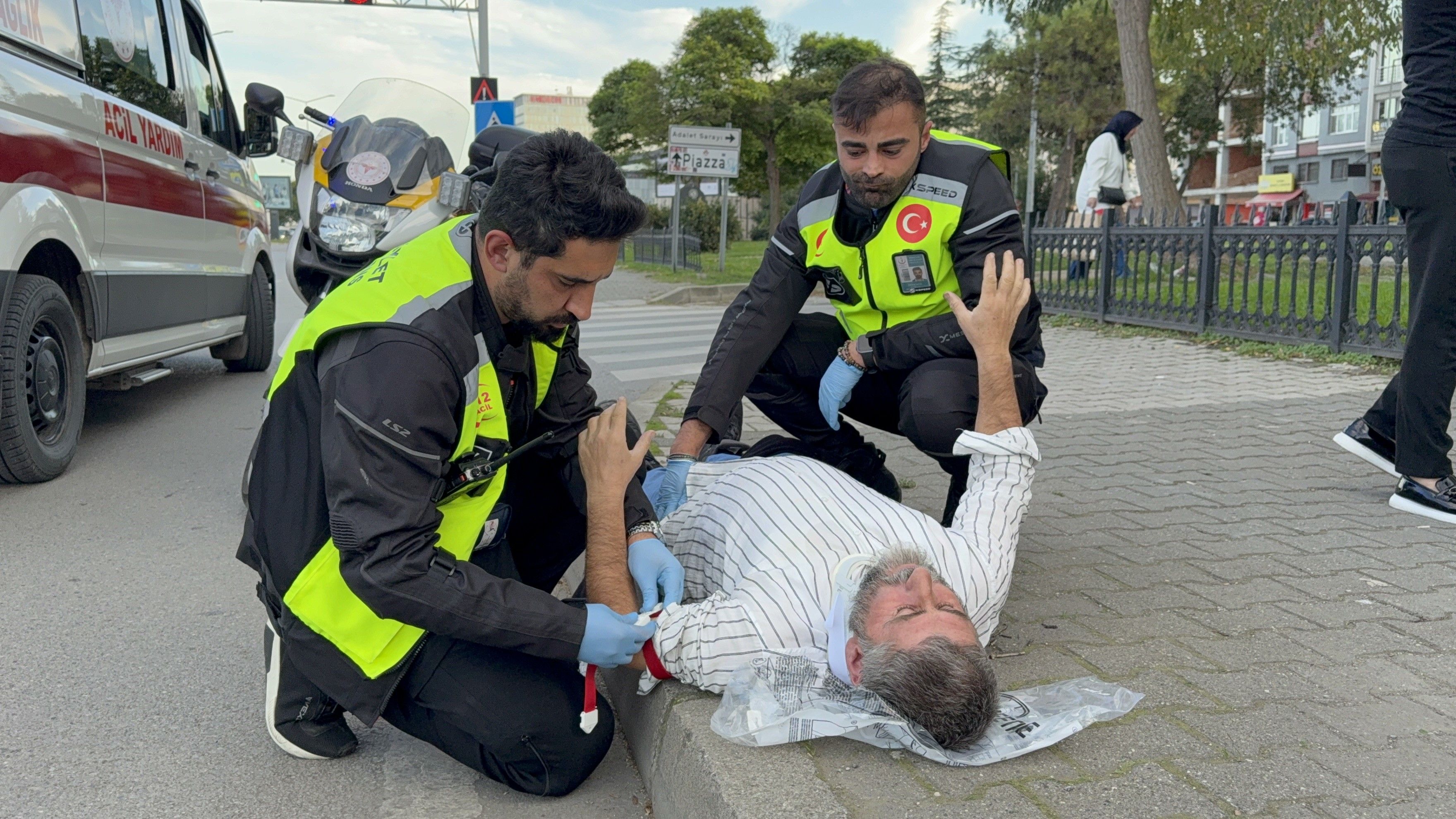 Samsun Haber: Samsun’da yolda bir anda devrildi! Sağlık ekipleri sevk edildi