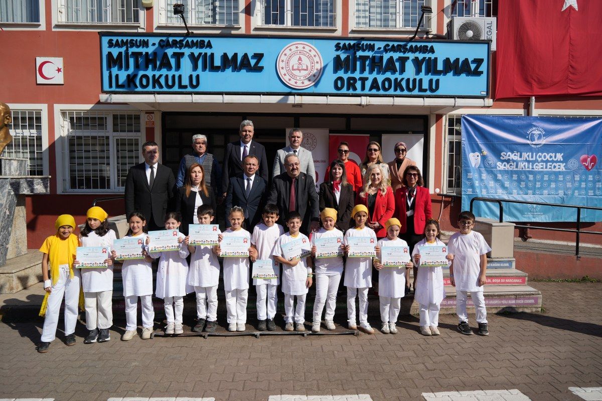 Samsun’da ilkokul öğrencilerine sağlık seferberliği