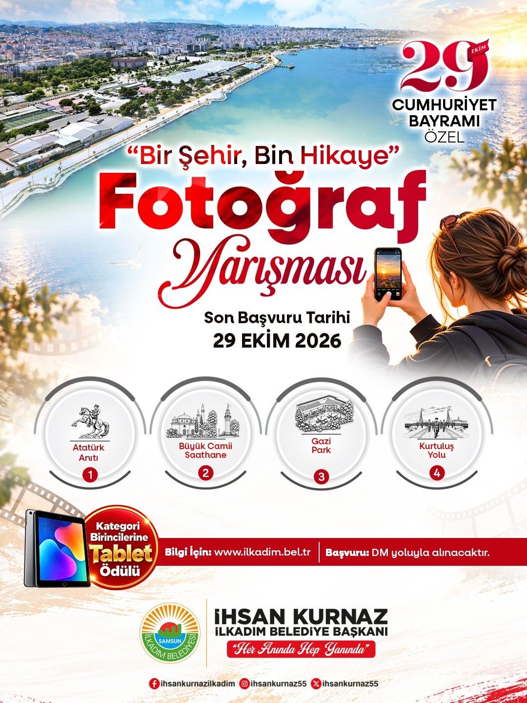 Samsun haber: Samsun'da 29 Ekim’e özel yarışma! Kazanana ödül var