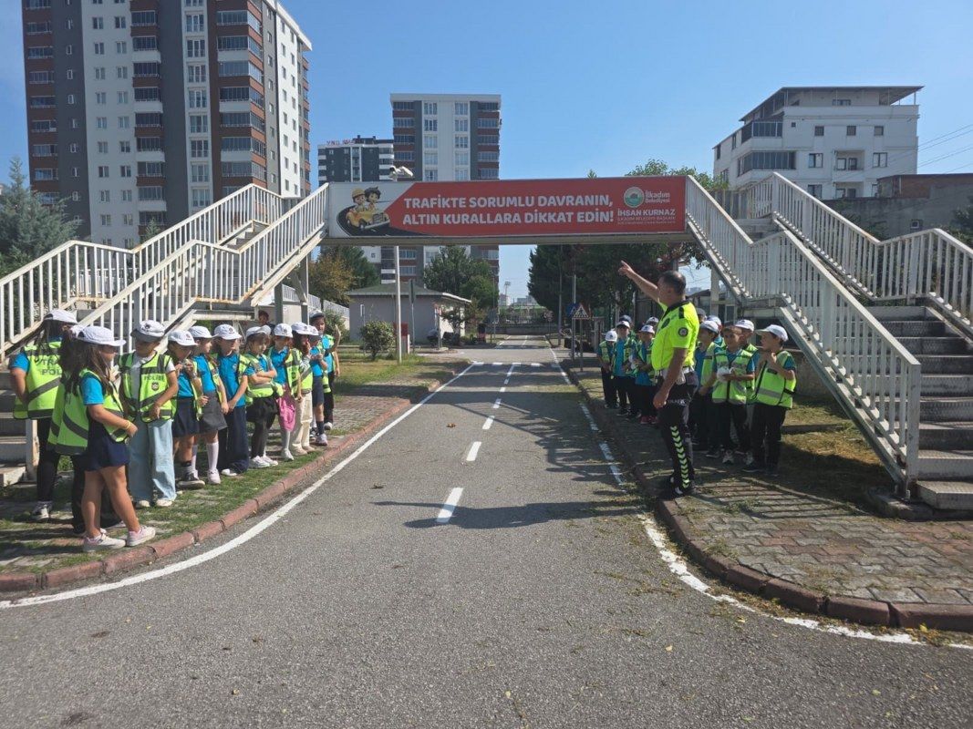 samsun haber: İlkadım Belediyesi'nden çocuklara trafik eğitimi