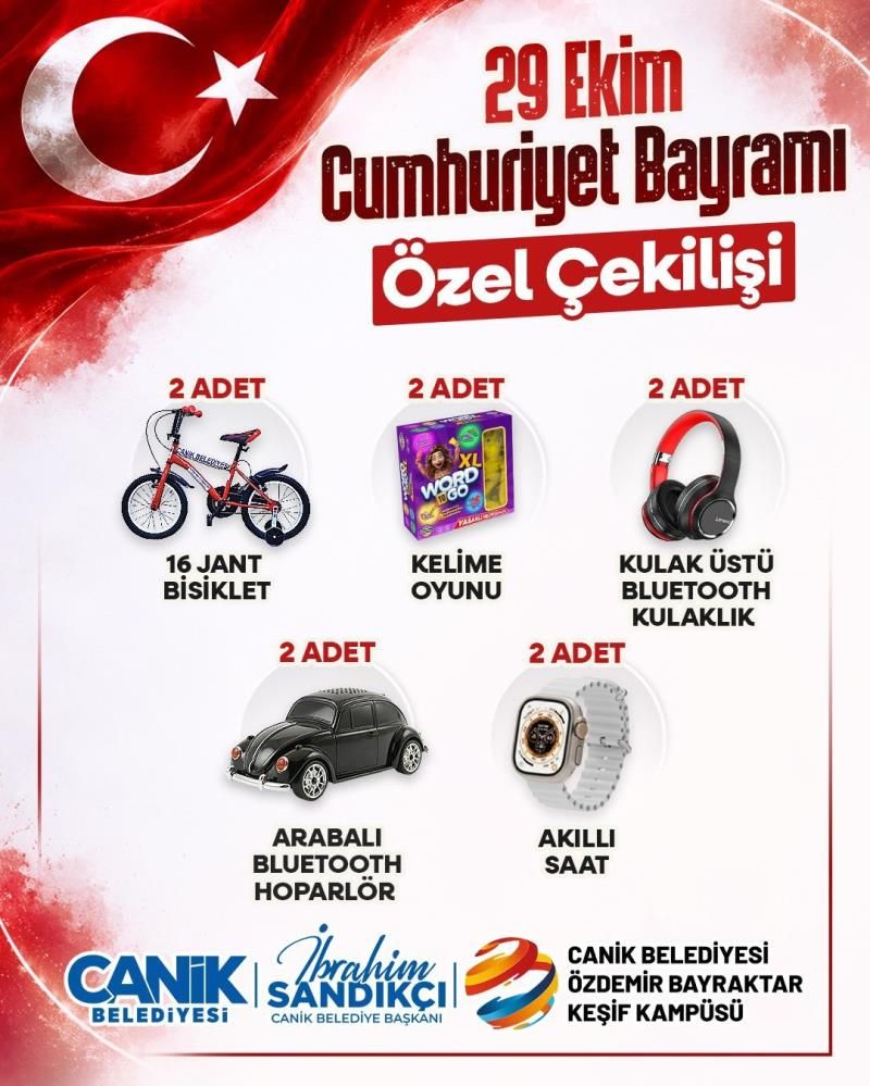 samsun haber: Cumhuriyet Bayramı’nda Canik’ten hediye müjdesi