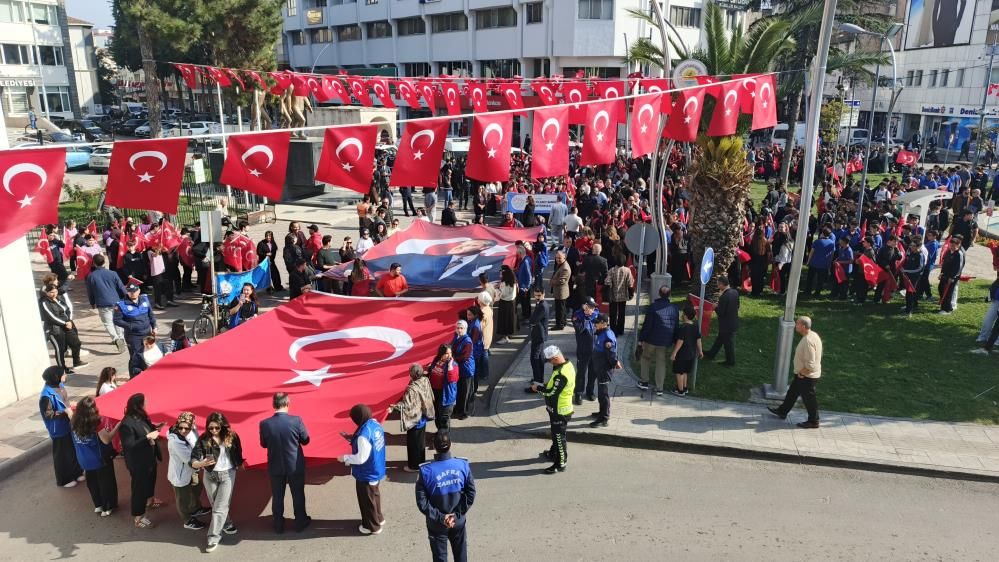Samsun Haber: Bafra’da Cumhuriyet coşkusu! Yürüyüşe yoğun katılım