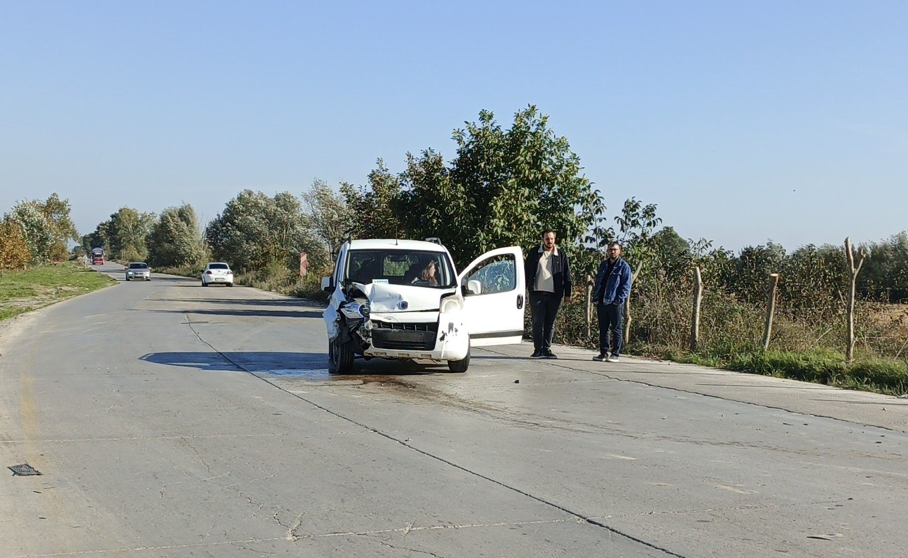 Samsun haber: Bafra’da Organize Sanayi Yolu’nda korkutan kaza! Yaralılar var