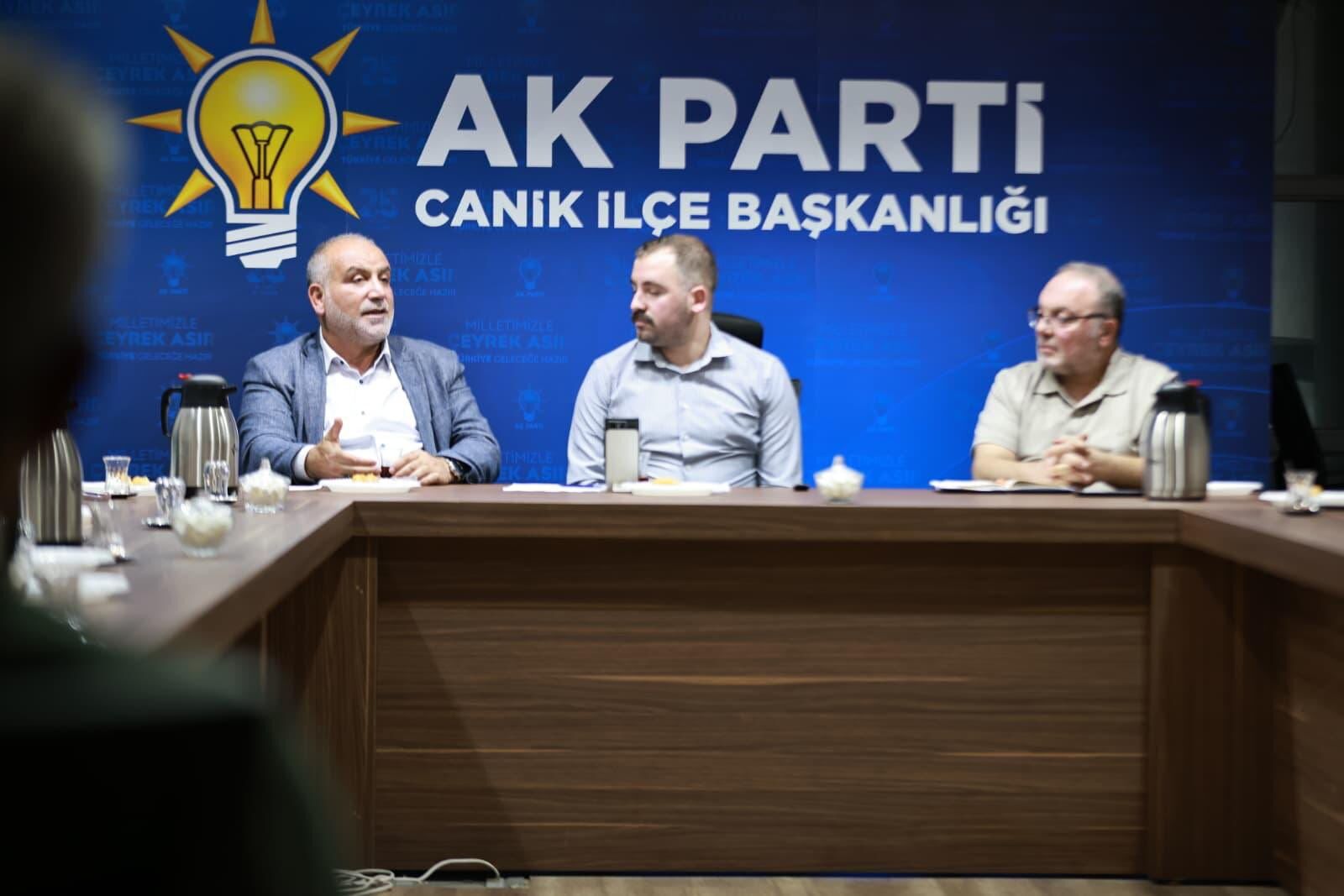 Samsun haber: Başkan İbrahim Sandıkçı’dan Canik teşkilatına birlik mesajı