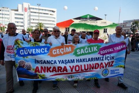 samsun haber: Emekliler TBMM’ yolunda! Samsun'dan taleplerini haykırdılar 