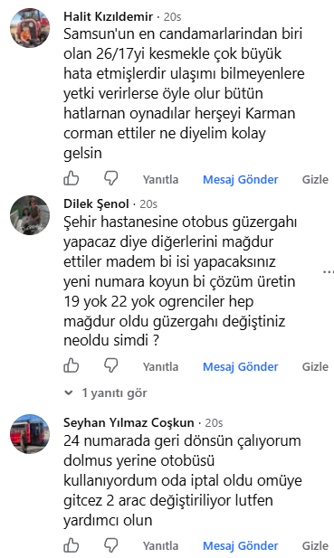 samsun haber: Samsun'da ulaşım düğümü! Kaldırılan hatlar vatandaşı mağdur etti