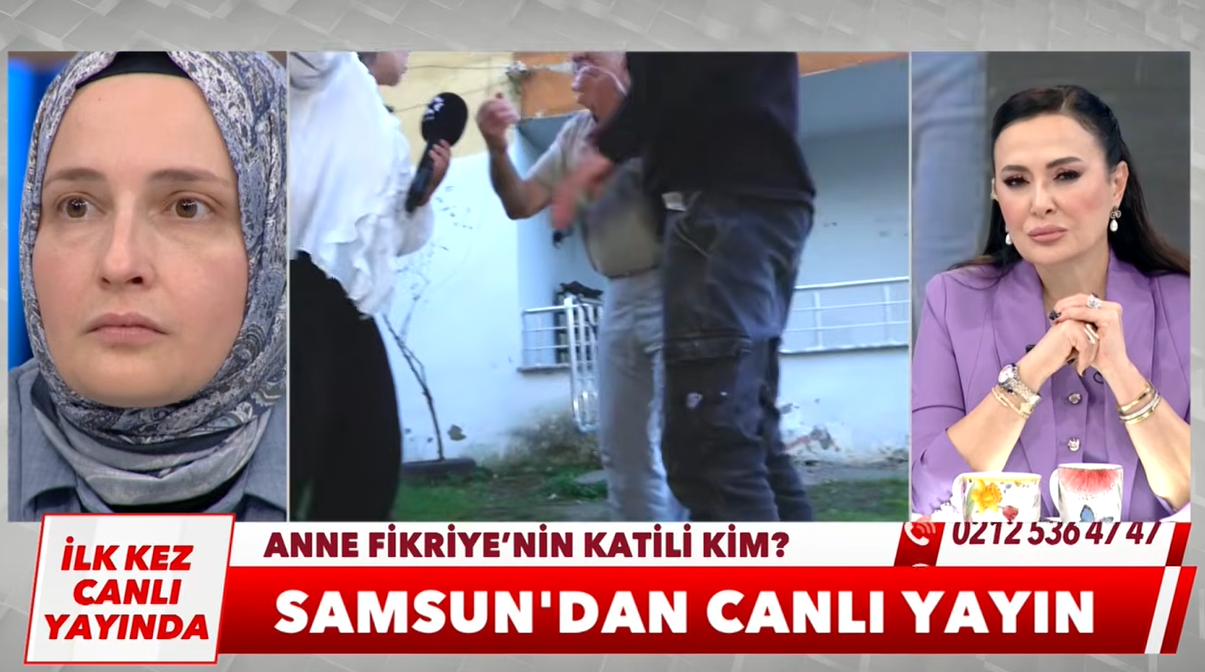 Samsun haber: Samsun'da Fikriye Turgut dosyasında canlı yayında gerginlik