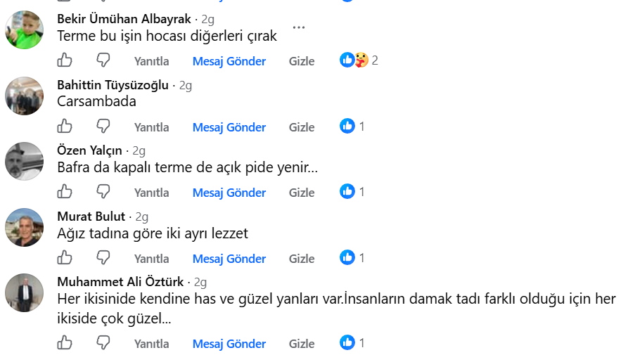 Samsun haber: Samsun'da pide tartışması sosyal medyayı ikiye böldü