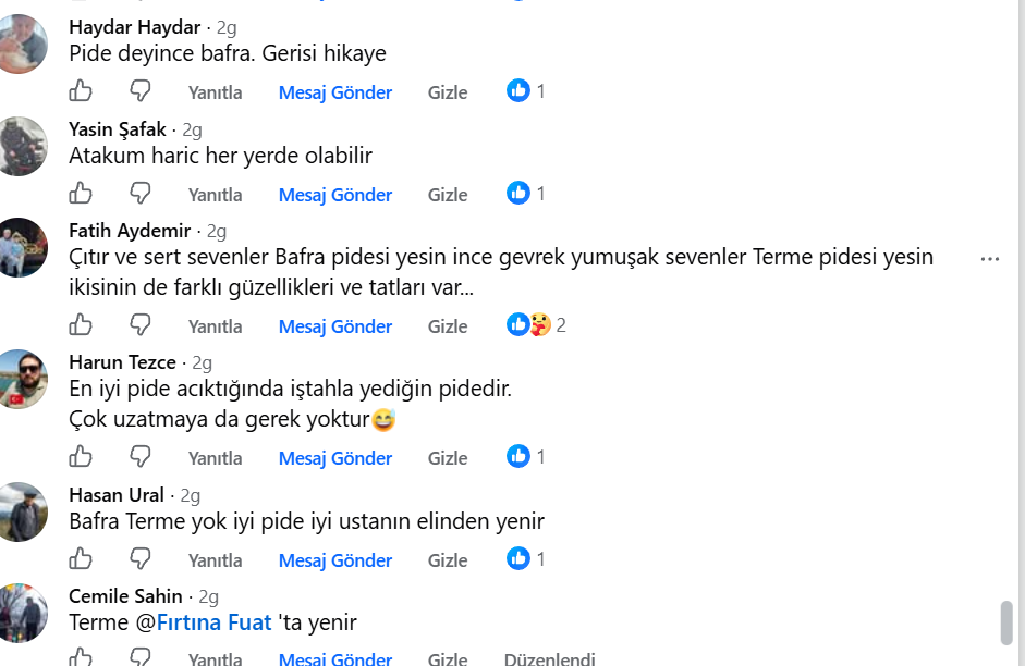 Samsun haber: Samsun'da pide tartışması sosyal medyayı ikiye böldü