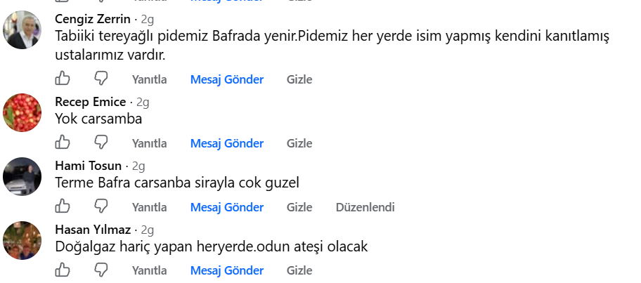 Samsun haber: Samsun'da pide tartışması sosyal medyayı ikiye böldü