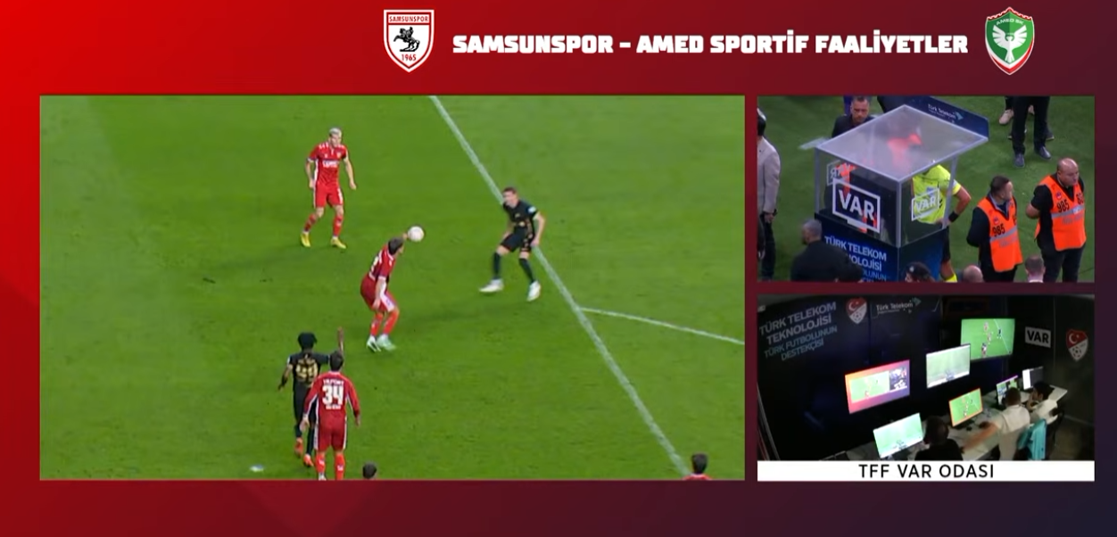 Samsunspor haber: Samsunspor-Amedspor maçının VAR konuşmaları ortaya çıktı