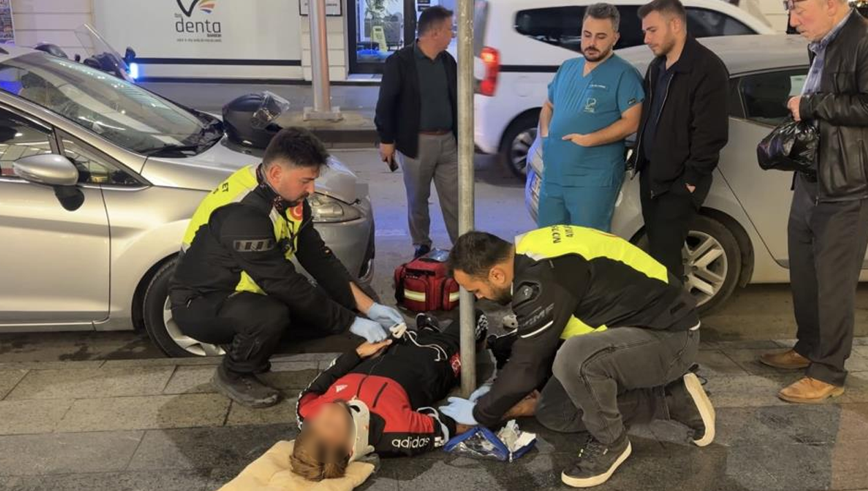 samsun haber Samsun'da tehlikeli geçiş kazayla bitti!