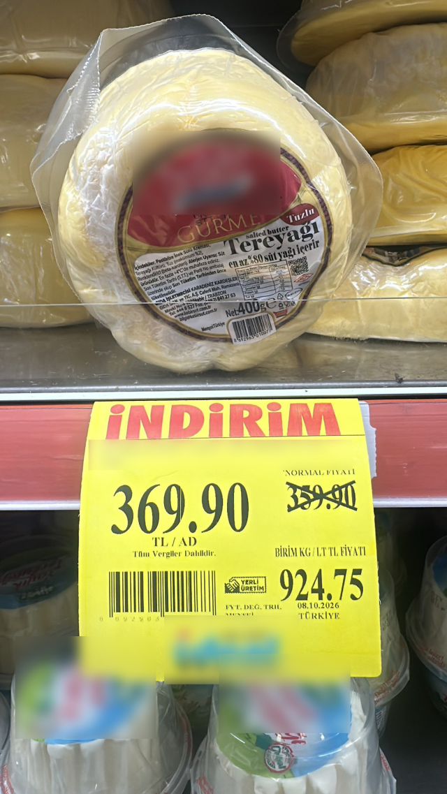 Market rafında pes dedirten etiket!