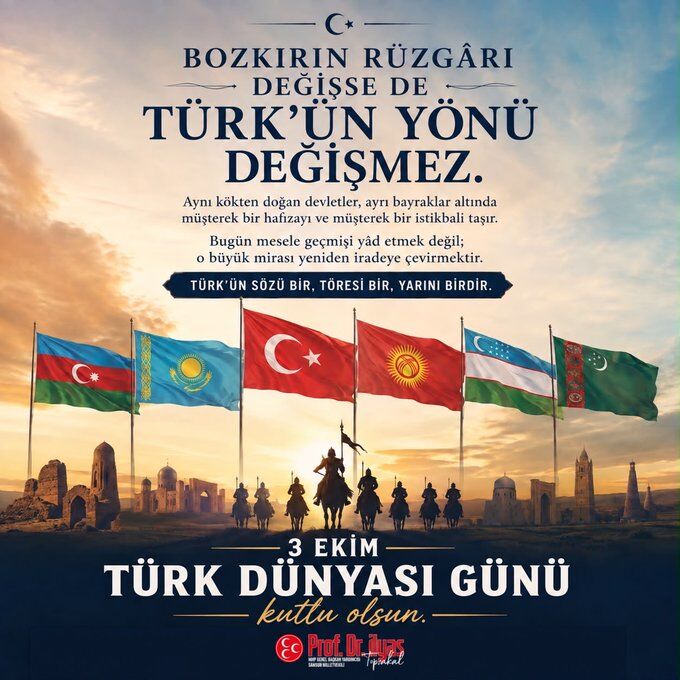 Mhpli Ilyas Topsakaldan 3 Ekim Turk Gunu Mesaji