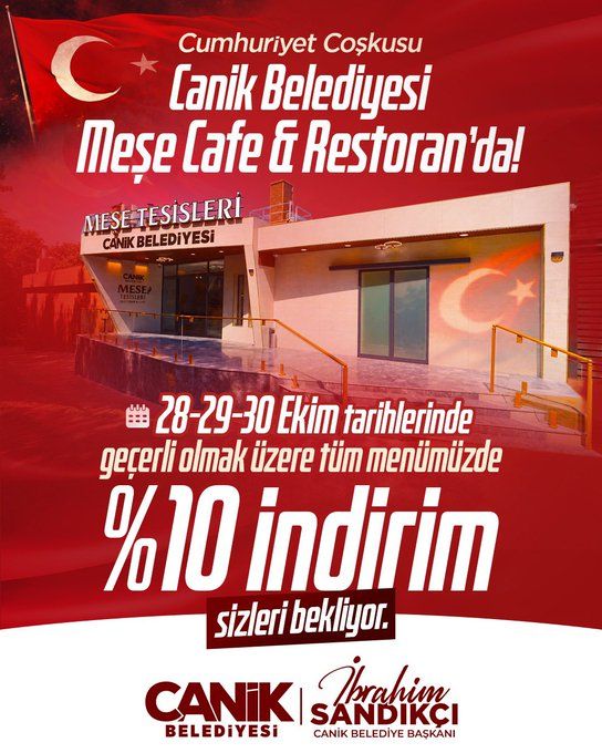SAMSUN HABER: Canik'te Cumhuriyet Bayramı'na özel yüzde 10 indirim!