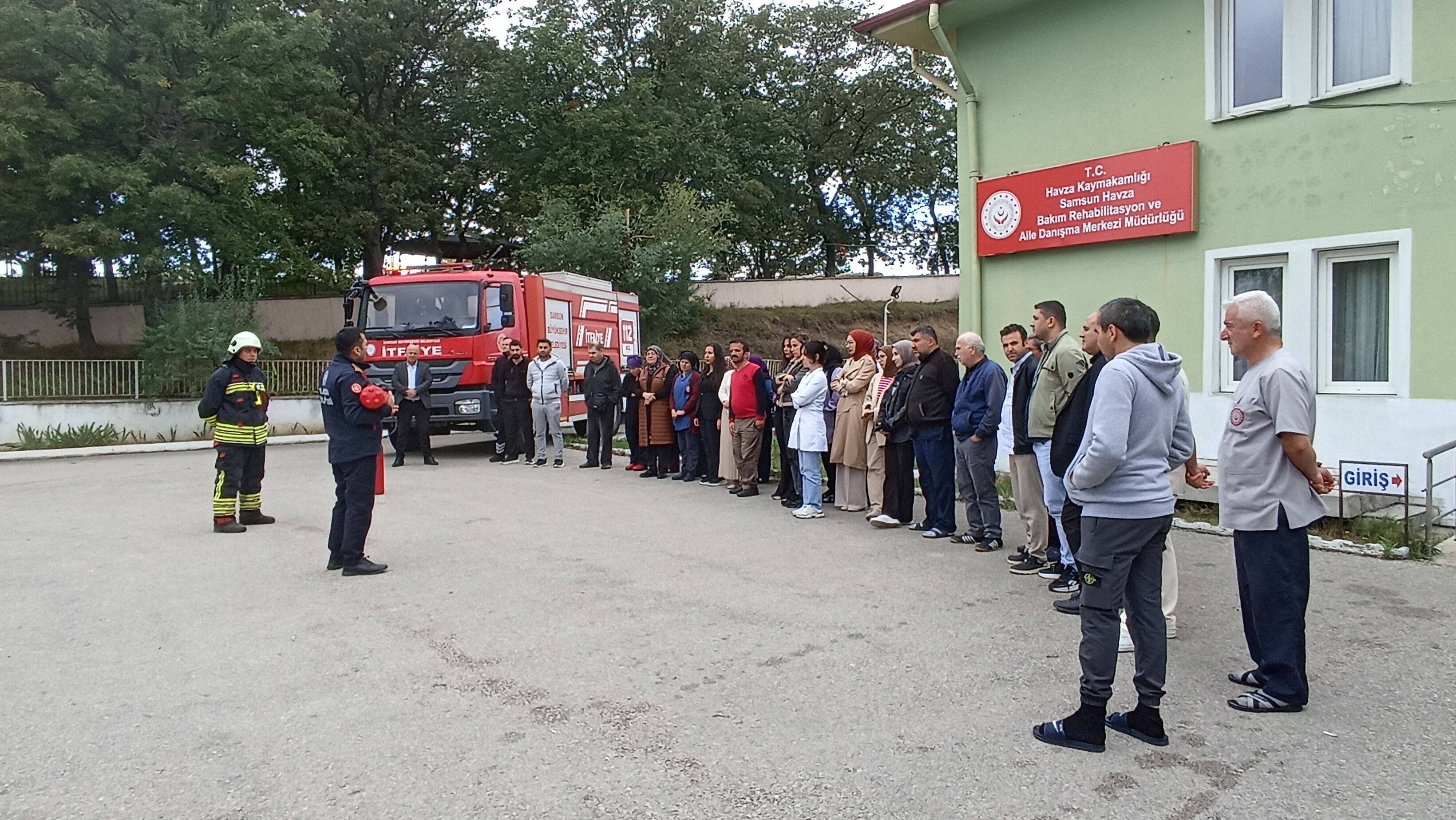 Samsun Haber: Havza'da engelli bireylere yangın eğitimi ve tatbikat