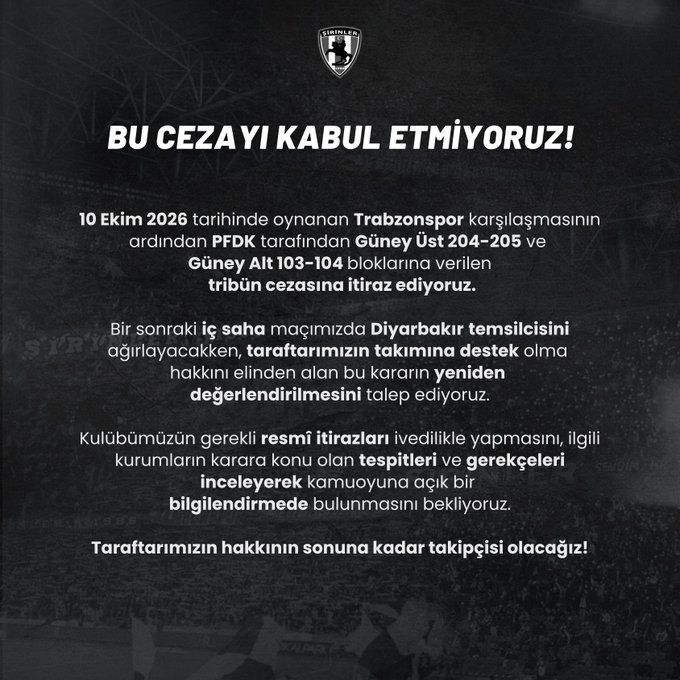 Samsunspor haber: Samsunspor taraftarlarından PFDK cezasına tepki: “Kabul etmiyoruz”