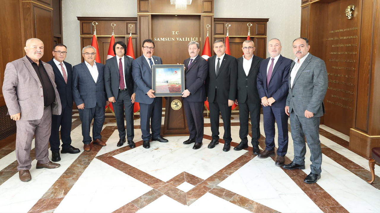 MHP ve SAMKON heyetinden Vali Orhan Tavlı’ya ziyaret