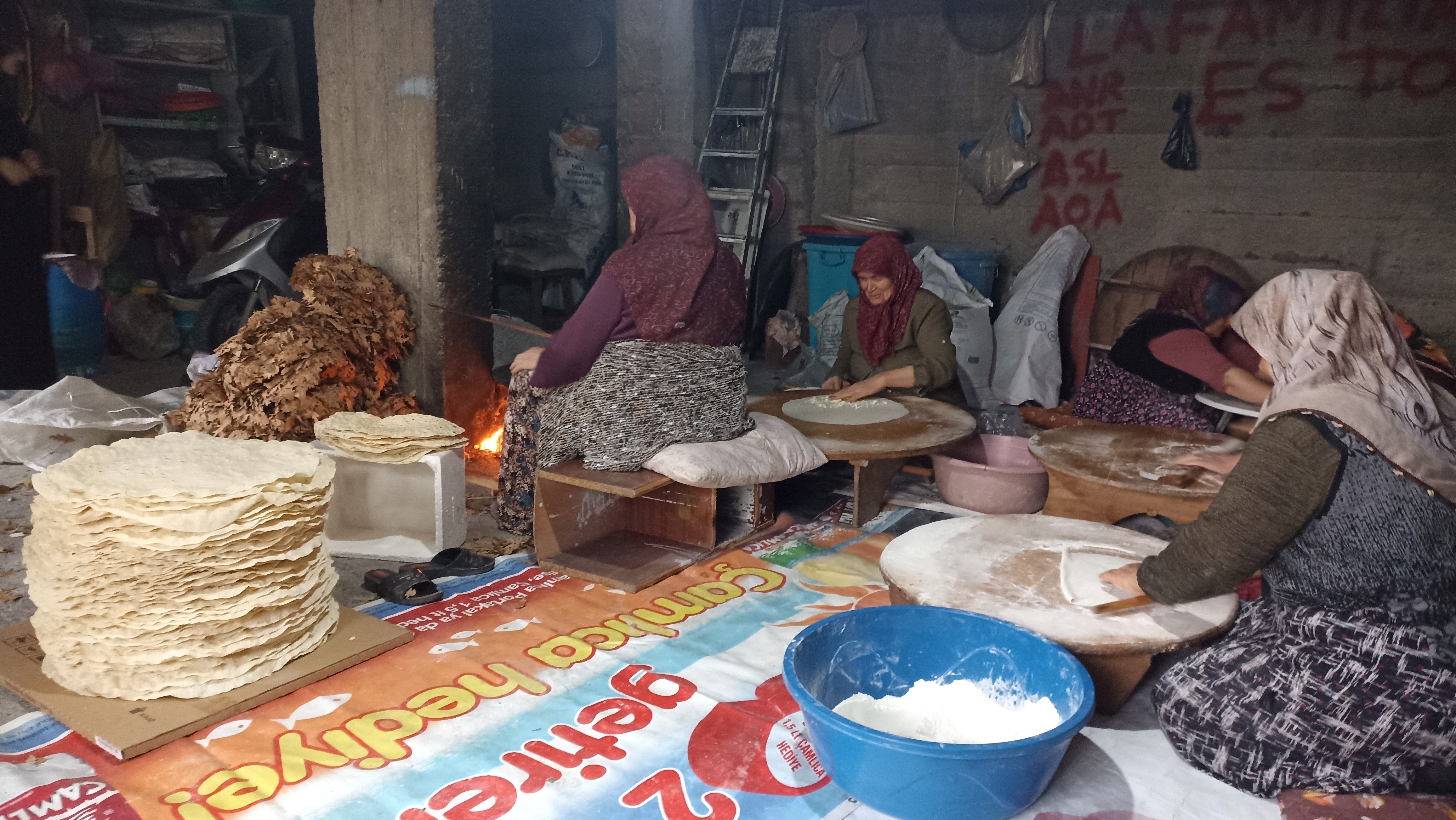 Samsun haber: Samsun’da kadınlardan imece usulü yufka geleneği