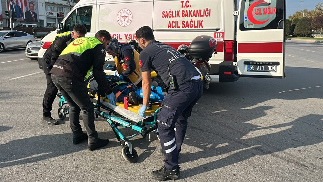 Samsun haber: Samsun’da kavşakta kaza! Yolun karşısına geçen kadın yaralandı