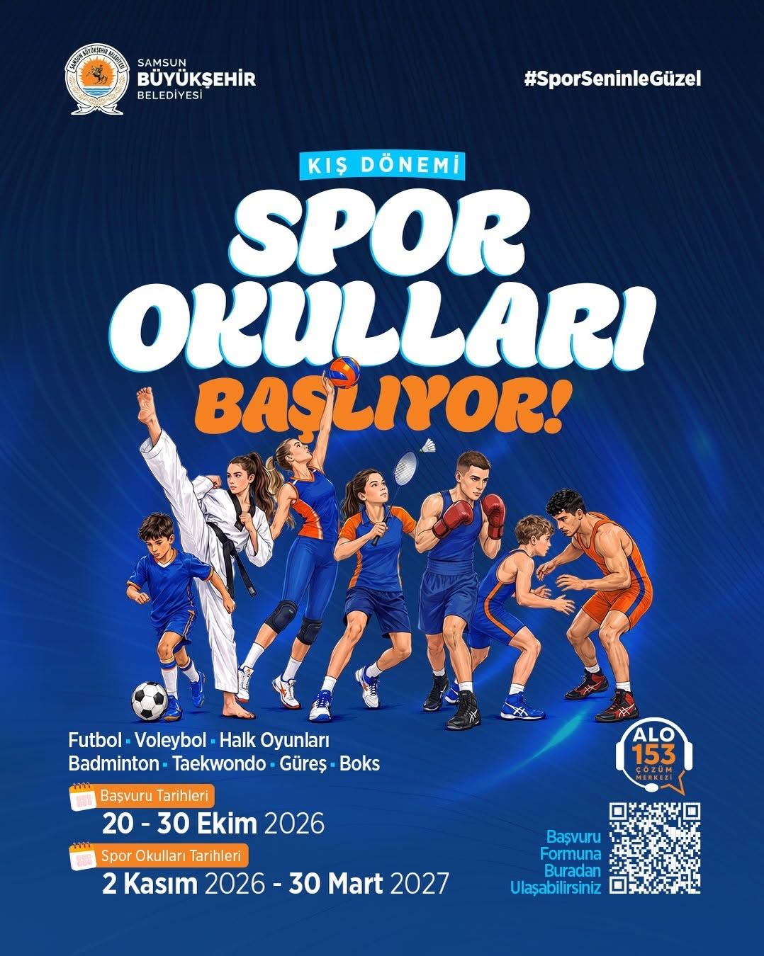 Samsun’da kayıtlar başladı! Çocuklara 7 branşta spor fırsatı