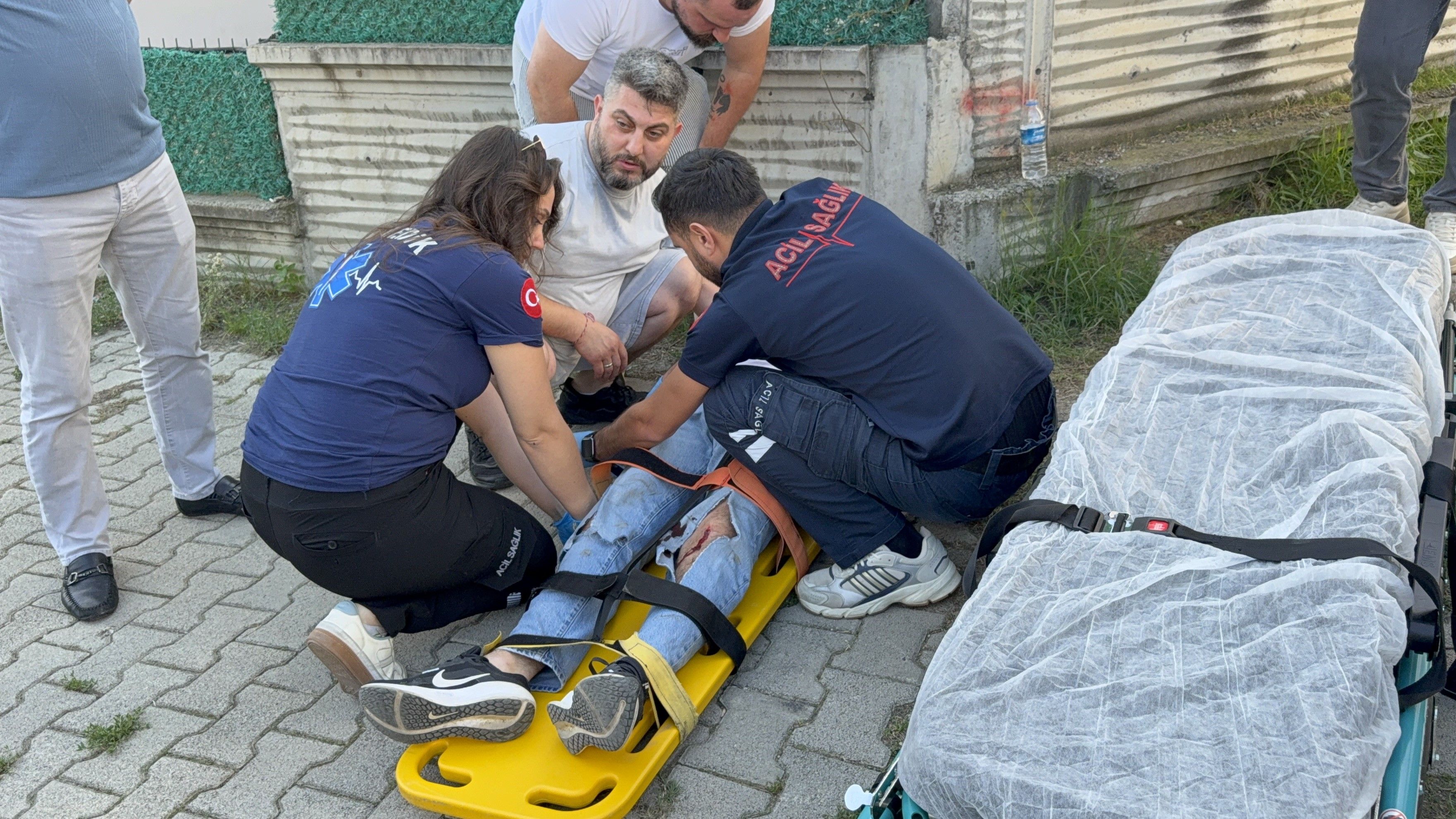 Samsun haber: Samsun’da kaza anı kamerada! Aralarında çocuk da var 