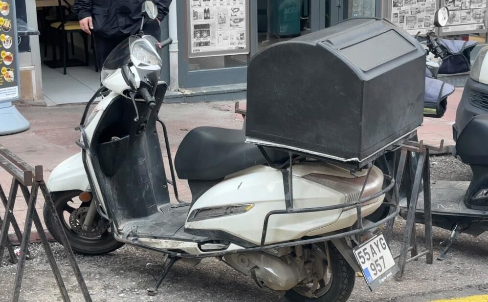 Samsun Haber: Samsun'da kuryenin başına gelenler kamerada