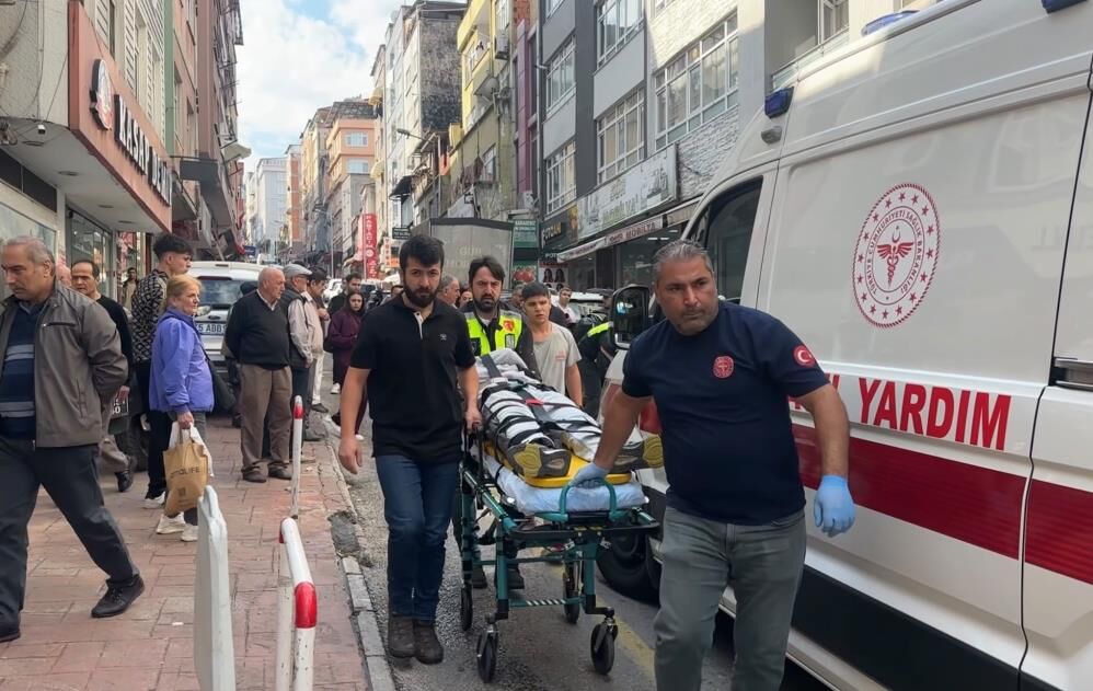 Samsun Haber: Samsun'da kuryenin başına gelenler kamerada