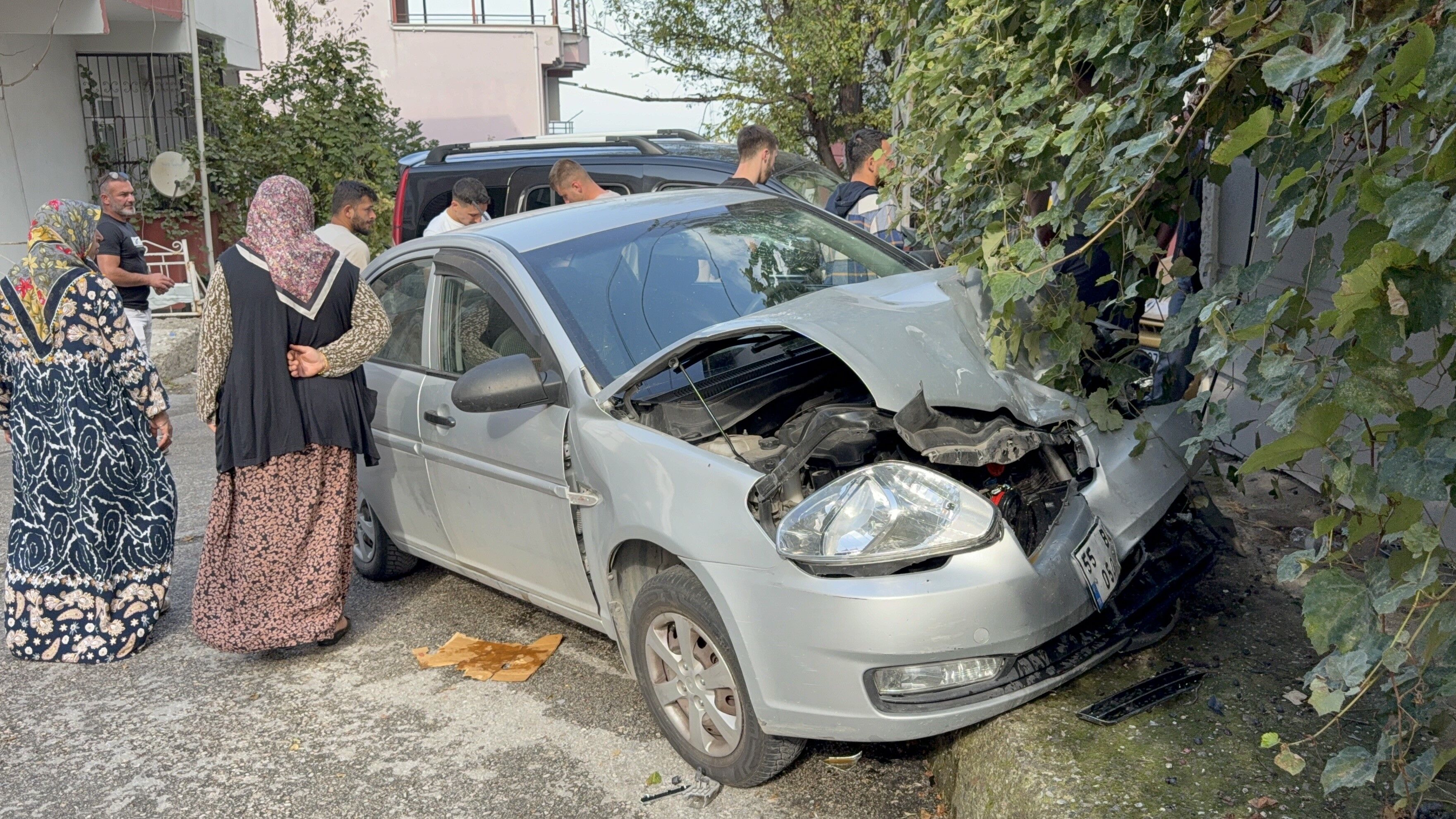 Samsun haber: Samsun'da saniyeler içinde 4 araç kazaya karıştı!
