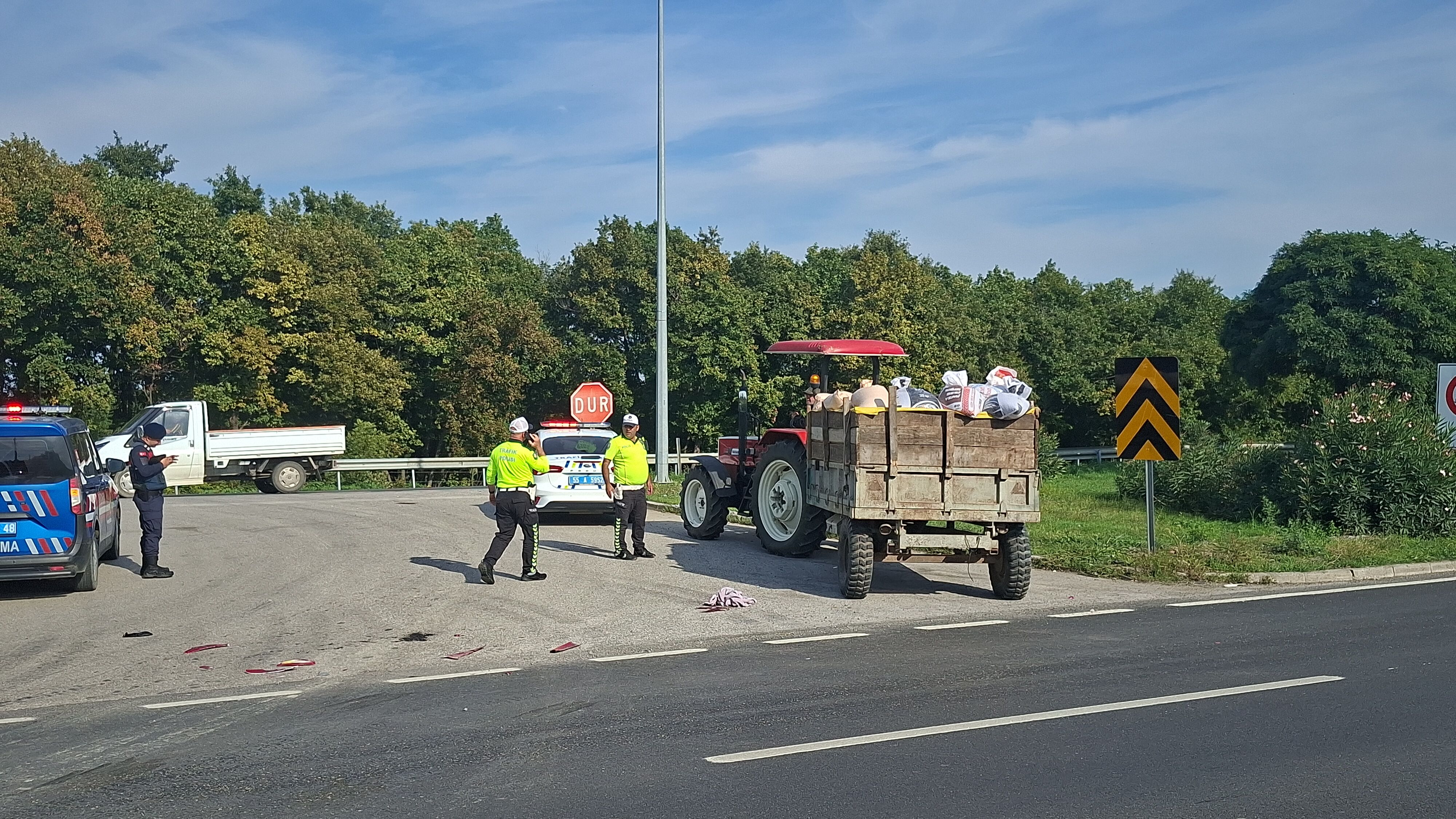 Samsun haber: Samsun’da traktör kazası! Motosiklet sürücüsü yaralandı