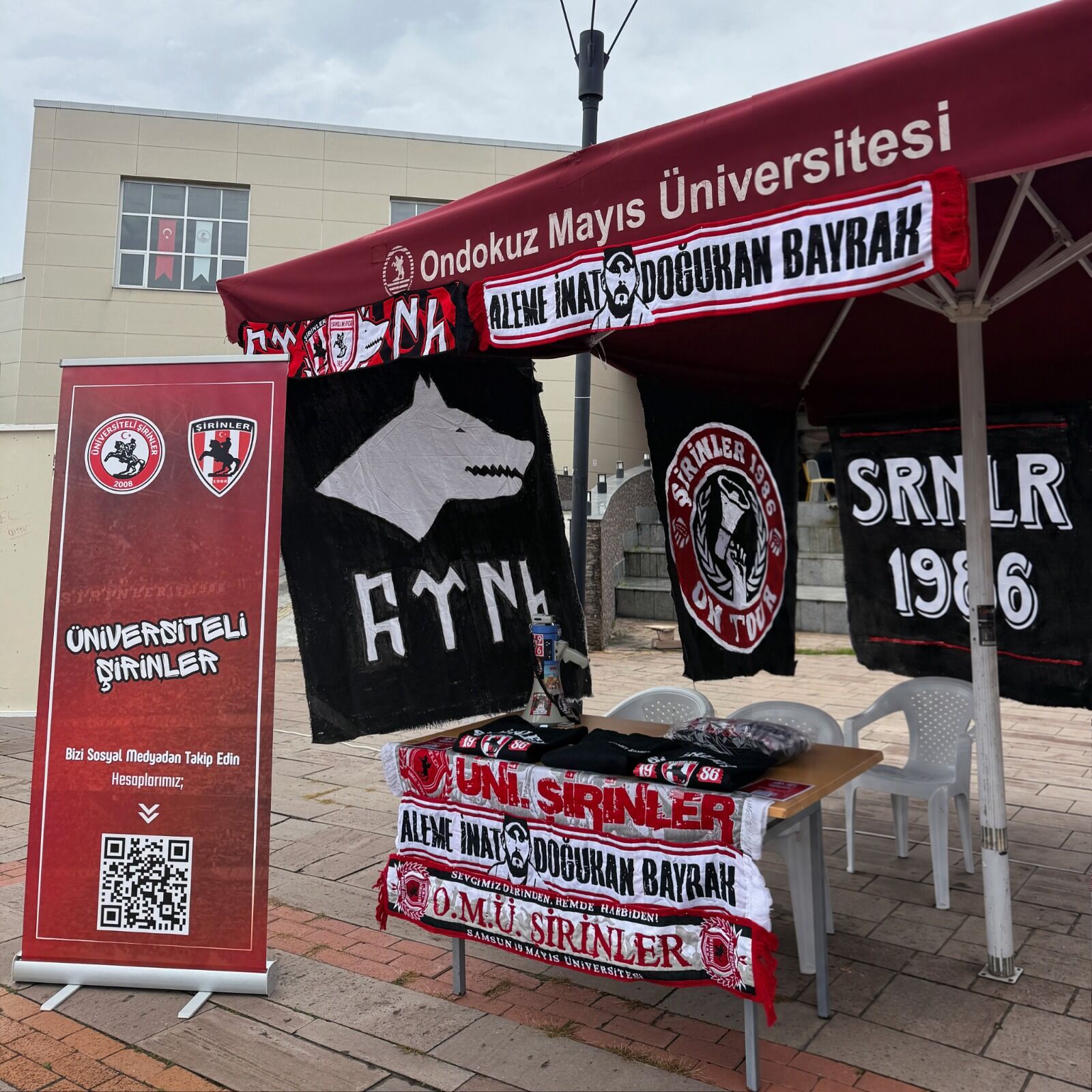 Samsunspor Haber: Samsunspor sevgisi OMÜ kampüsüne taşındı