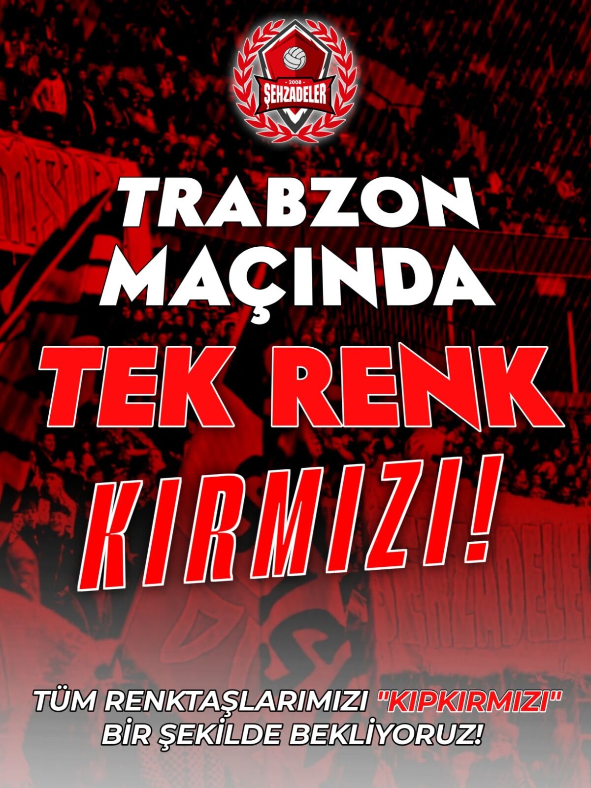 Samsunspor Haber: Samsunspor-Trabzonspor maçı öncesi taraftara “kırmızı” çağrısı