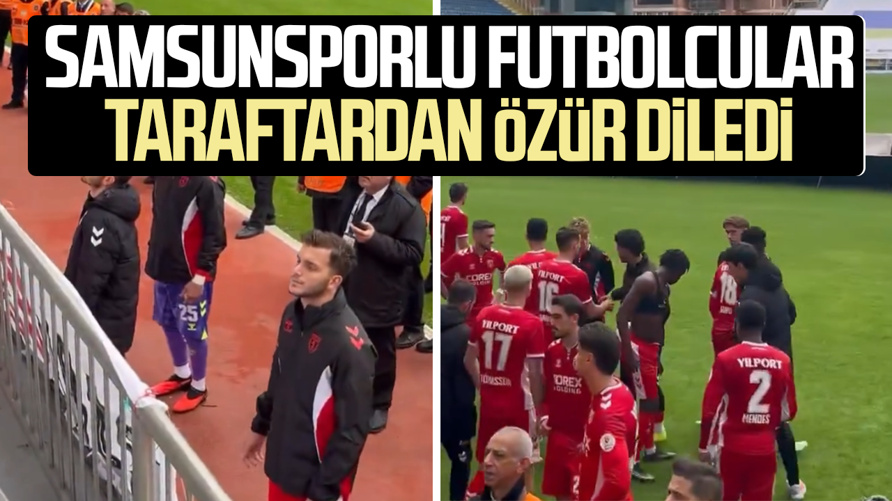Samsunspor’da maç sonu dikkat çeken anlar! Yenilgi sonrası özür